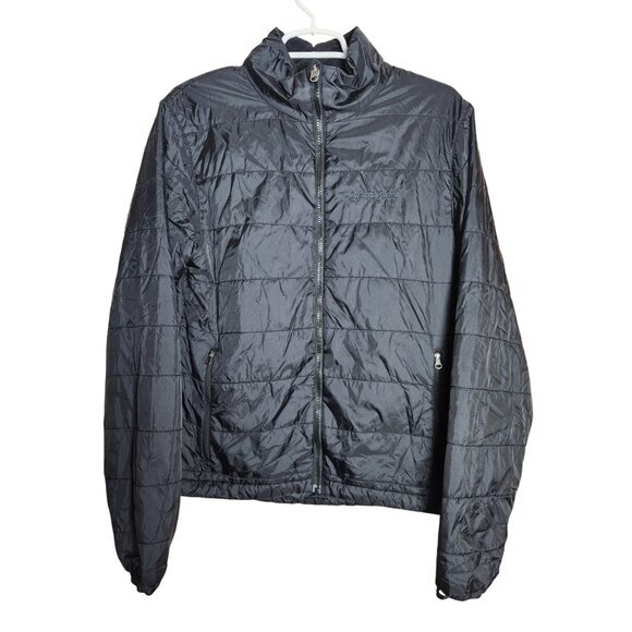 Marmot Mens Jacket S Black Full Zip‎ Quilted Puffer Long Sleeve 170 88A - Picture 1 of 6